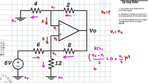 graph: when the op-amp is linear, when the op-amp is in negative saturation and when the op-amp is in positive saturation. Therefore, we can get a linear model for the circuit in each region and do the analysis. However, this is cumbersome and not very intuitive. Let us analyze the circuit intuitively. First, we need some terminology related to 