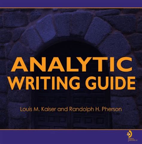 Analytic Writing Guide: 9780979888021: Amazon.com: …