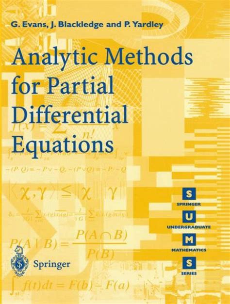 Read Online Analytic Methods For Partial Differential Equations By G Evans