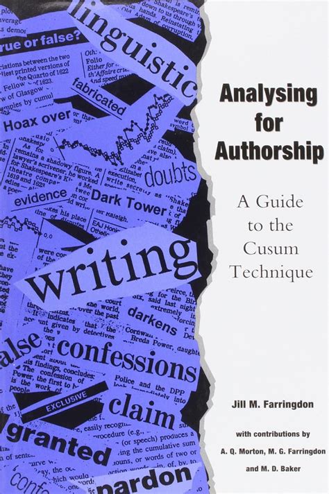 Analyzing for authorship a guide to the cusum technique. - Student solutions manual for stewarts calculus djvu.