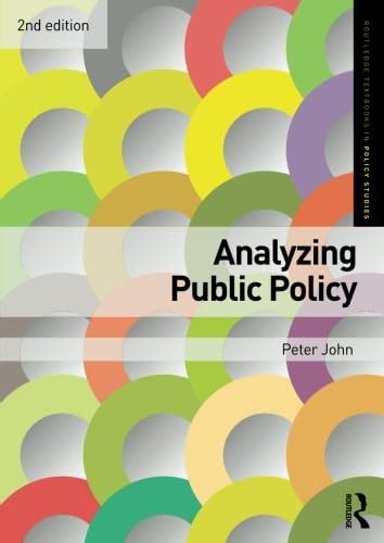 Analyzing public policy routledge textbooks in policy studies. - Júlio denis e a sua obra.
