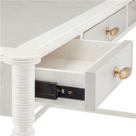 Anastasie Modern Classic White Mahogany Wood Brass Pull 3 Drawer …