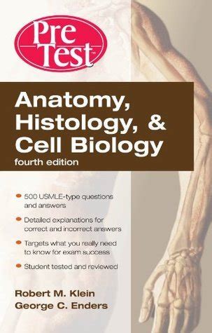 Read Anatomy Histology  Cell Biology Pretest Selfassessment  Review Fourth Edition By Robert M Klein