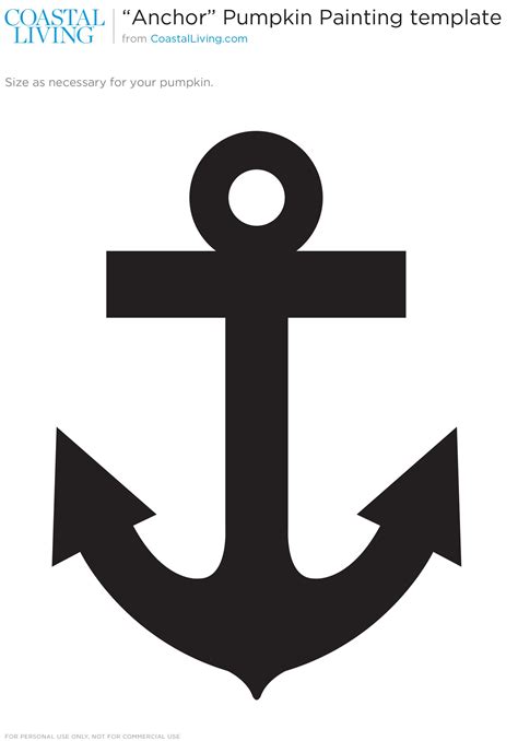 Anchor Printable Stencil