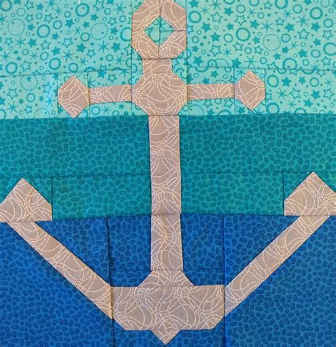 Anchor Quilt Block PDF Pattern Etsy