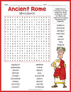 Ancient Roman Word Search