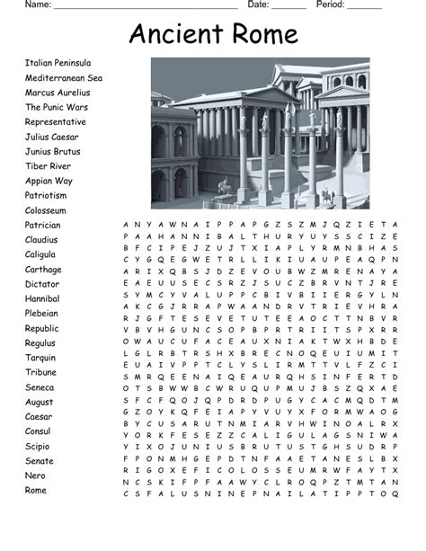 Ancient Rome!!! Word Search WordMint