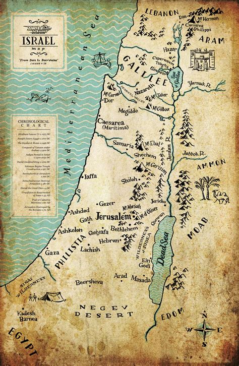 After the invasion of Canaan under the leadership of Joshua, Ancient Israel extended 150 miles / 240 km from north to south, ‘from Dan to Beersheba’ (see 2 Samuel 24:2 and Map 34).. Map 34 Ancient Israel in the Old Testament . As the boundaries of Canaan set out by Joshua (see Numbers 34:1-12) and the boundaries of the Twelve …. 