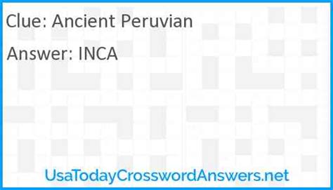 Ancient king of Peru - Crossword clues & answers - Global Clue