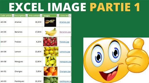 Ancrer une image dans une cellule excel