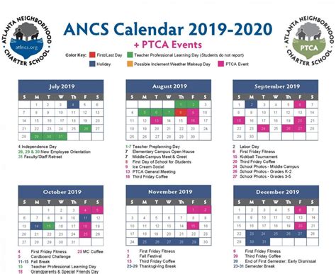 Ancs Calendar