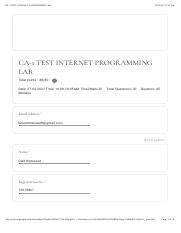 And Answer Internet Programming For Lab Questions