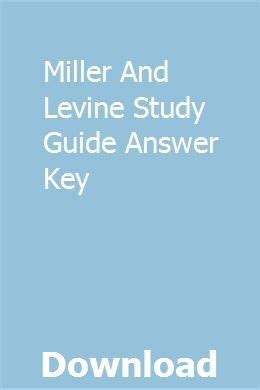 And Answer Levine Miller Key