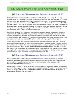 And Assessment Test Answers39 Shl