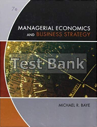 And Bank Business Strategy Managerial Test 7th Economics Edition