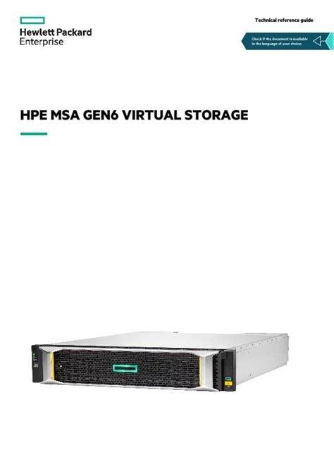 And Best Practices Hpe Storage For Configuration Msa