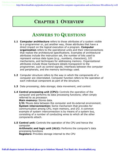 And Computer 9th Organization Edition Manual Solution Architecture