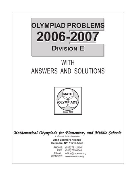 And Division Problems Math Gnulpf Olympiad Solutions E