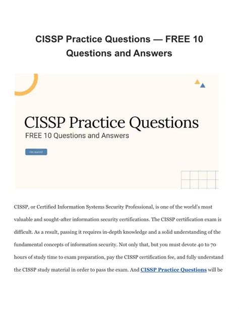 And Free Cissp Answers Questions