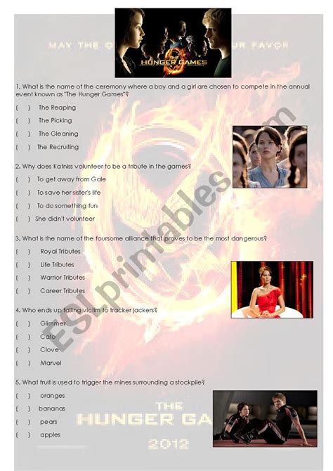 And Hard Hunger Games Answers Questions