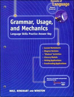 And Holt Winston Grammar Answer Workbook Rinehart