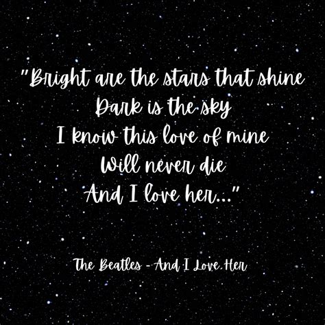 And I Love Her - The Beatles Lyrics - TheRomantic.com