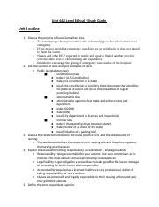 And Legal Ethical Reaponsibilities Unit Answers 4