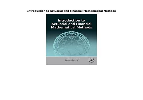 And Mathematical Financial Methods To Introduction Actuarial