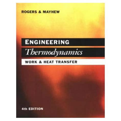 And Mayhew Thermodynamics Engineering Rogers