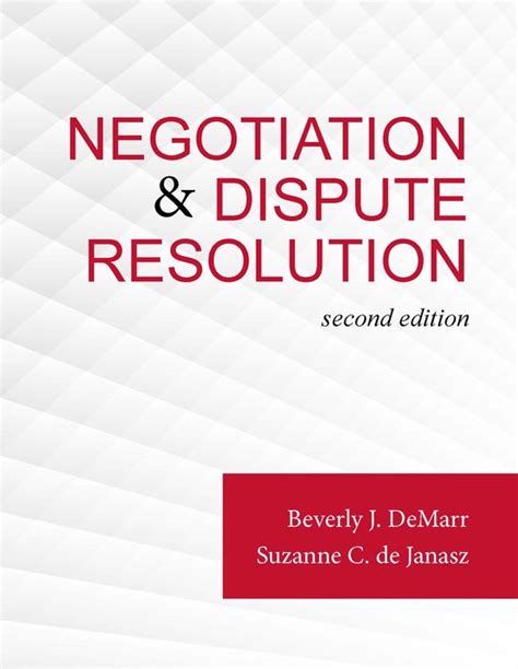 And Negotiation Resolution Dispute