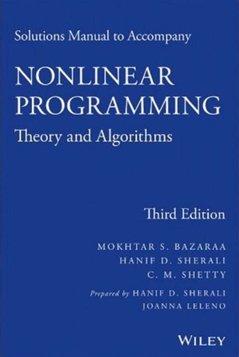 And Nonlinear Manual Programming Linear Solution Download