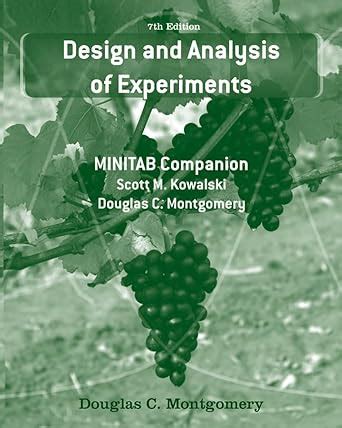And Of Design Experiments Analysis Minitab