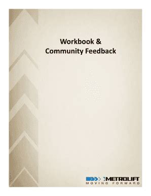 And Outcomes Community Metro Workbook Feedback