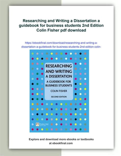 And Researching Business Writing A Dissertation Guidebook Students For
