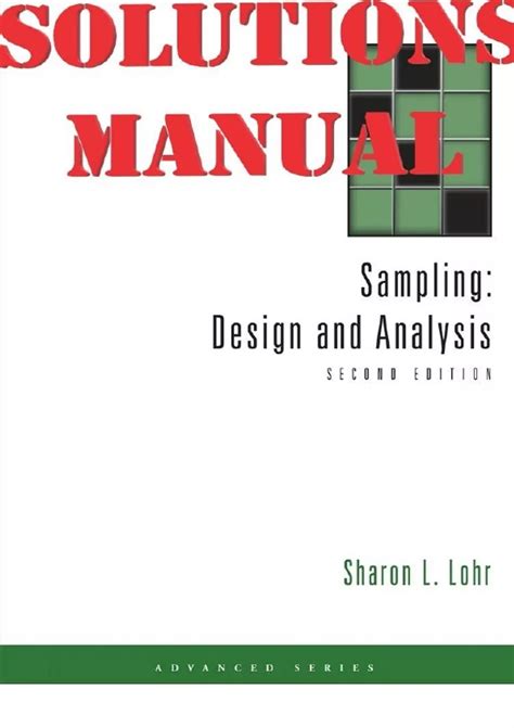 And Sampling Design Edition Analysis Solutions Second