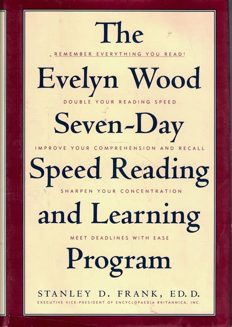 And Stanley Wood Day Speed Program Learning D The Frank Reading Evelyn Seven