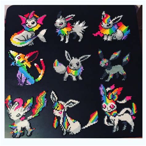 And here is ALL 9 EEVEELUTIONS!!!! I loved doing each and every one of