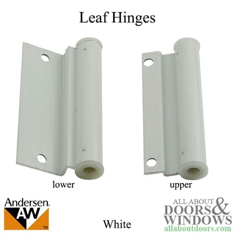 Andersen storm door hinges. Lift the door into the opening and pry it against the hinge-side casing with a twist from a rubber-handled pliers on the latch side. Screw the hinge Z-bar into the door casing side. It's important to mount the door tightly to the hinge-side trim. Pry against the latch side to make sure it snugs up tight. (Photo 7). 