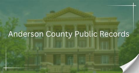 Anderson county probate records.  Get free Anderson County Court Records from 19...