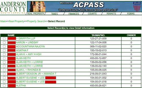Anderson county treasurer property tax.  Click "Advanced" for ...