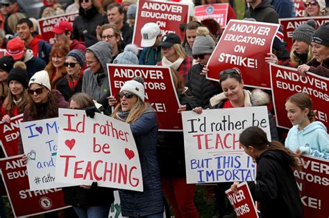 Andover teachers continue to battle for new contract as Monday looms