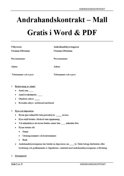 Andrahandskontrakt pdf