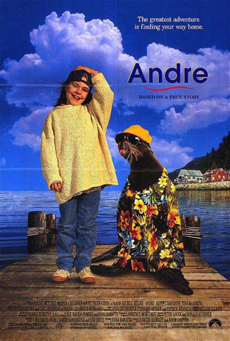 Andre 1994 movie. The true story of how a marine seal named Andre befriended a little girl and her family, circa 1962. 
