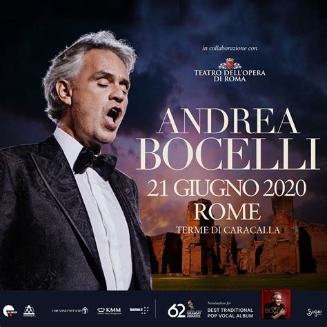 Andrea Bocelli Tickets Rome 2023