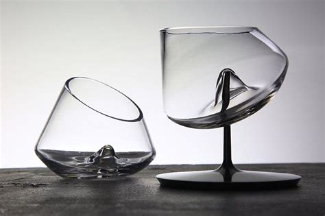 Andres Boraita Designs Untippable Martini Glass for ... - Pinterest