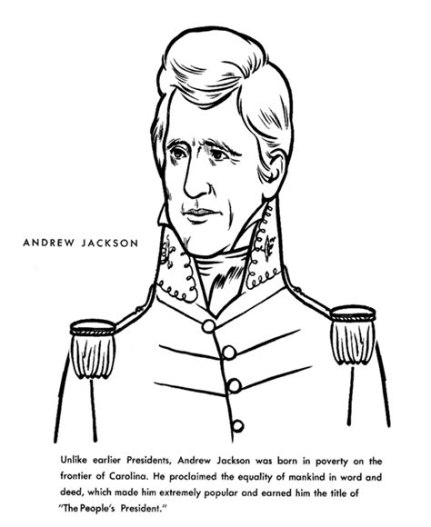Andrew Jackson Coloring Page