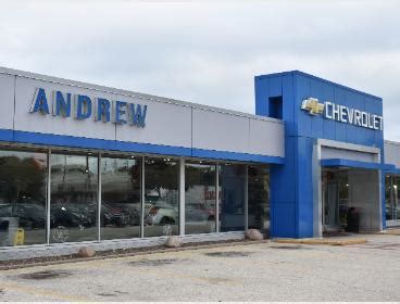 Andrew chevy wisconsin. › Wisconsin › Glendale › Andrew Chevrolet ... Directions Advertisement. Andrew Chevrolet is a Chevrolet dealership located at 1500 W. Silver Spring Drive. You can find GM parts, Chevy repair services, and new and used vehicles at this Milwaukee auto dealer. Photos ...nice waiting area with free wifi, mags.,TV, children's room, coffee, and ... 