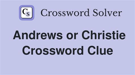 Andrews Or Burnett - Crossword Clue Answers - Crossword Solver