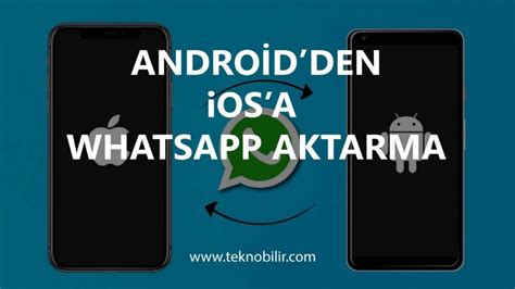 Android'den iOS'a WhatsApp Aktarma Prgramsız.