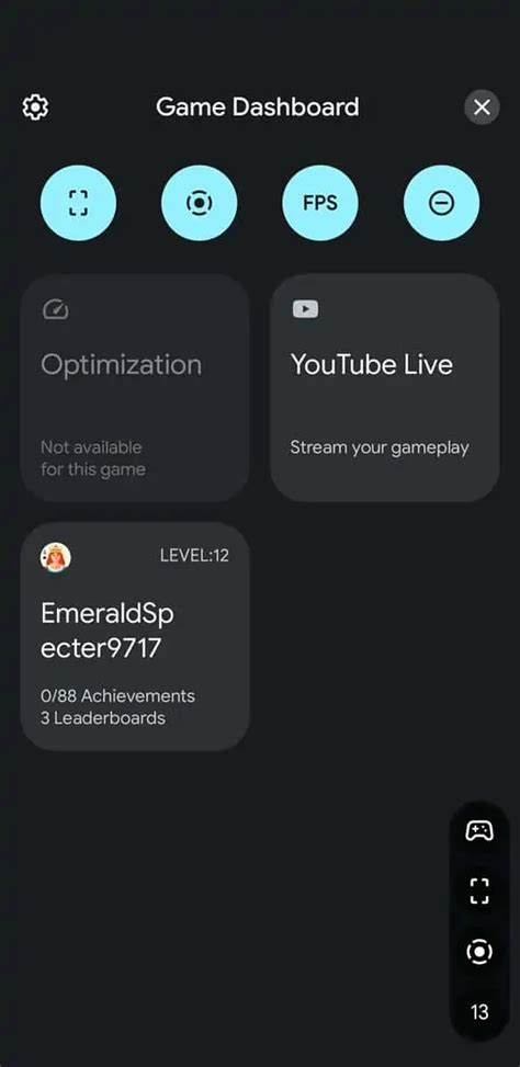 Android 12 Game Dashboard Gets Play Games Integration
